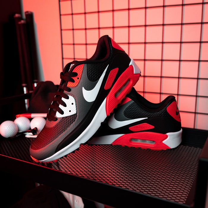 Nike Golf Shoes - Air Max 90 G - Black - Infrared NRG 2023