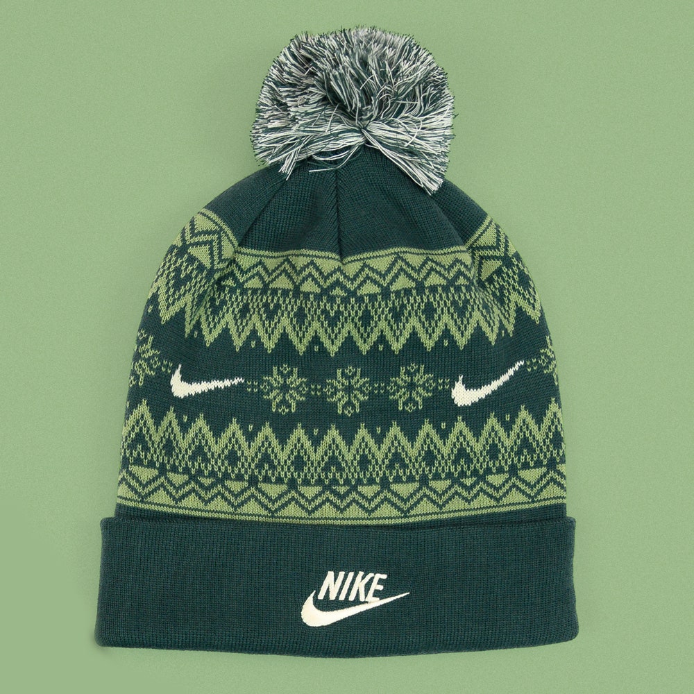 Nike Golf Beanie - NK Fair Isle Bobble - Vintage Green 2025
