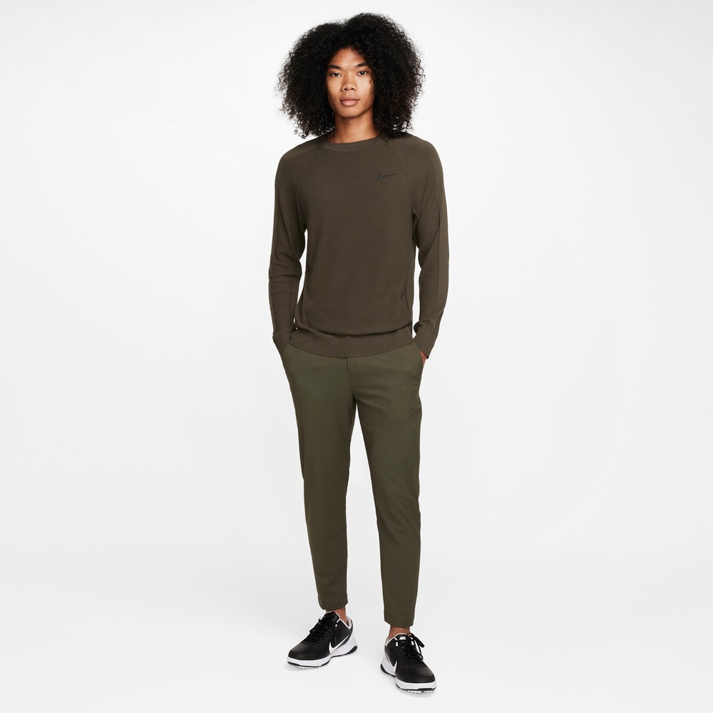 Nike Golf Jumper - NK Tour Crew Neck Sweater - Cargo Khaki HO24