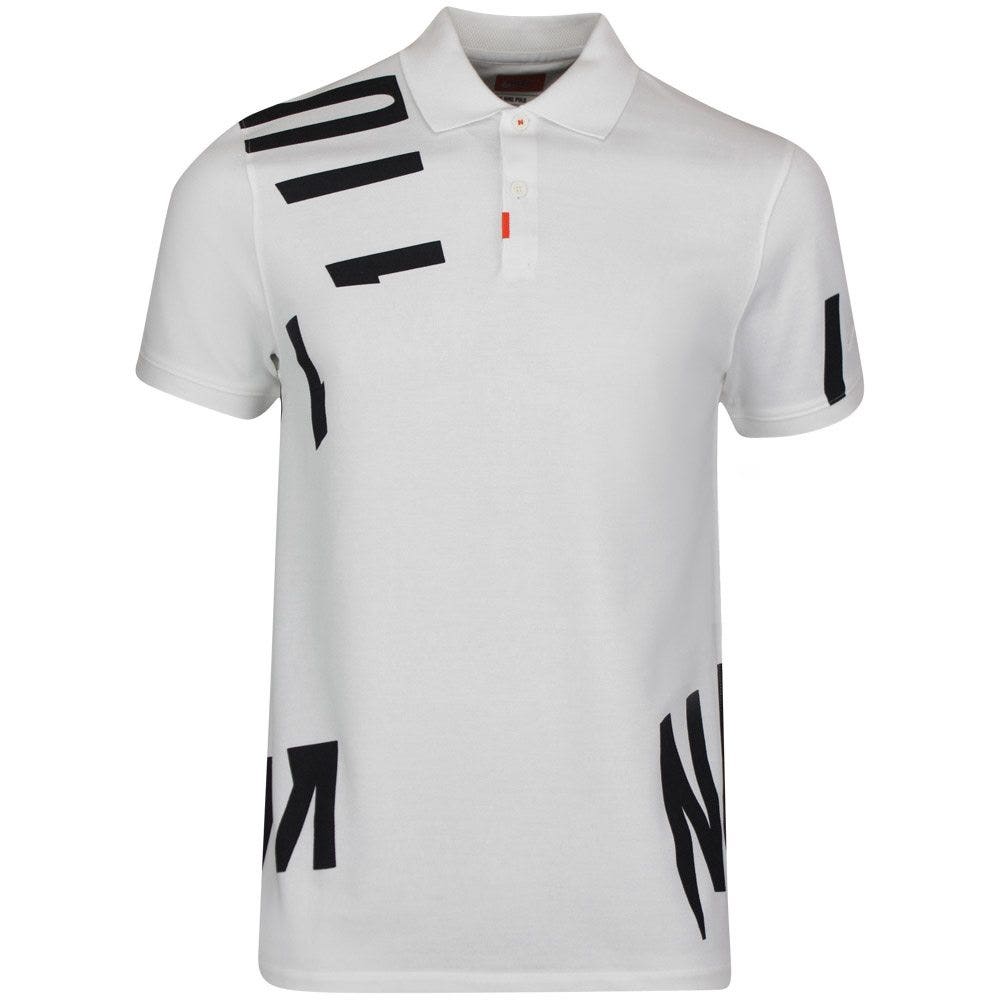 nike polo shirts white