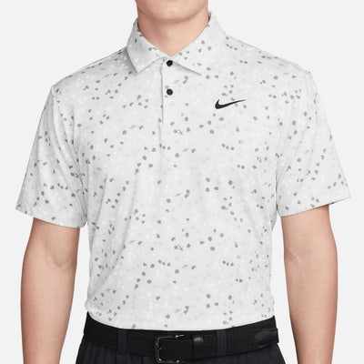 Nike Golf Shirt - NK DF Tour Floral Polo - Photon Dust SU23
