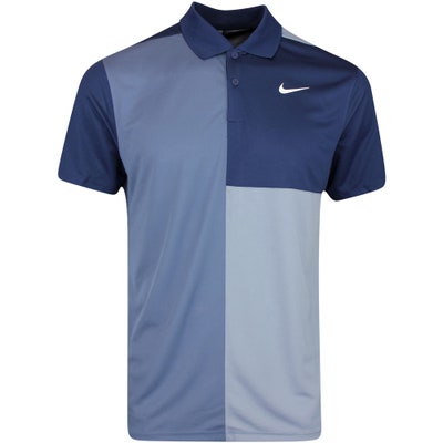 Nike Golf Shirt - NK DF Victory+ Blocked Polo - Midnight Navy SP24