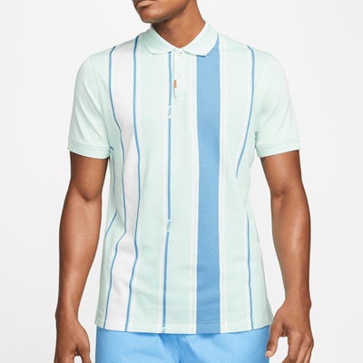 Nike Golf Shirt - The Nike Polo Stripe - Mint Foam SU22
