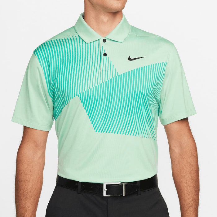 Nike Golf Shirt - NK DF Vapor Print - Enamel Green FA22