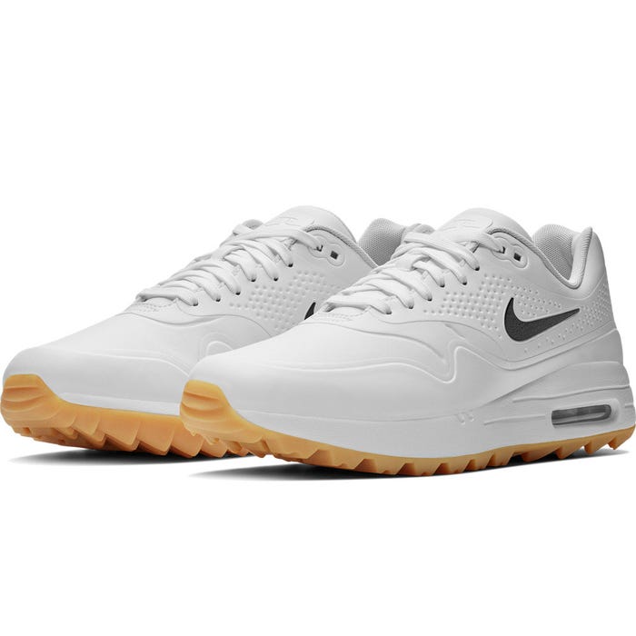 Nike Golf Shoes - Air Max 1 G - White - Black Swoosh 2019