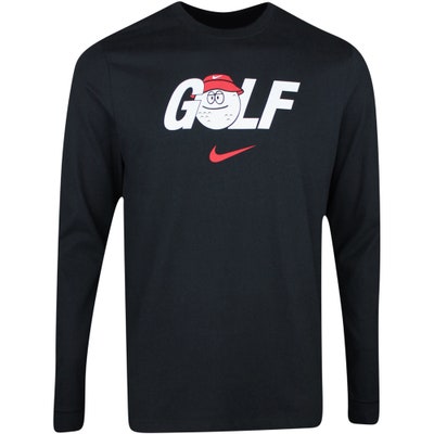 Nike Golf T-Shirt - NK Long Sleeve Golf Tee - Black SP24