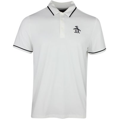 Original Penguin Golf Shirt - Tour Heritage - Bright White AW23