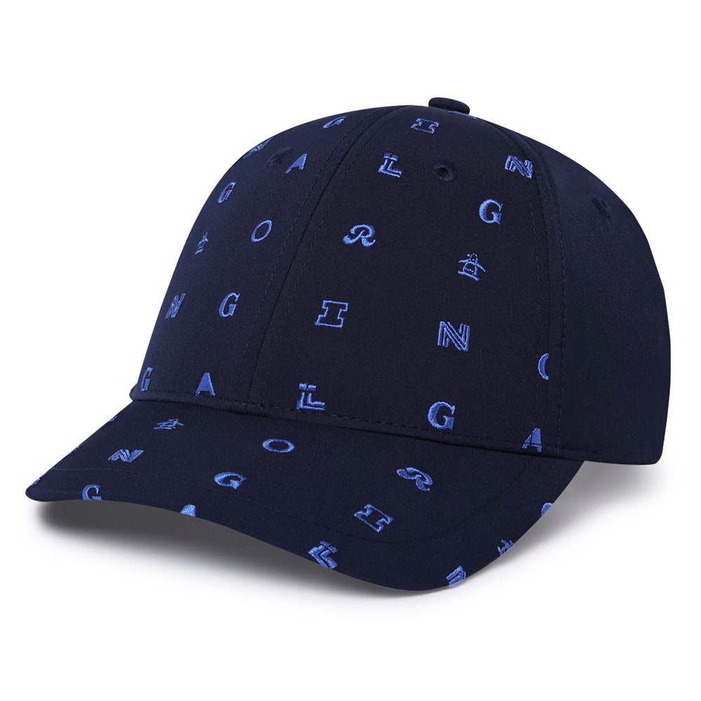 Original Penguin Golf Cap - All Over Icon Print - Black Iris