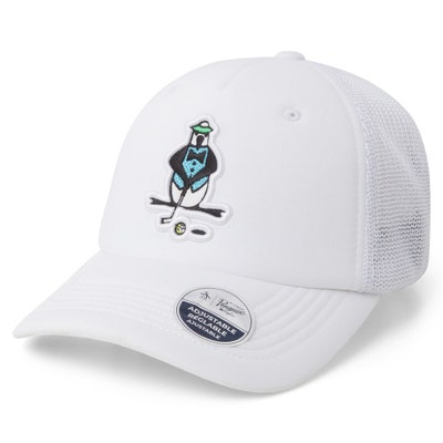 Original Penguin Golf Cap - Feel The Putt Trucker - Bright White SS24