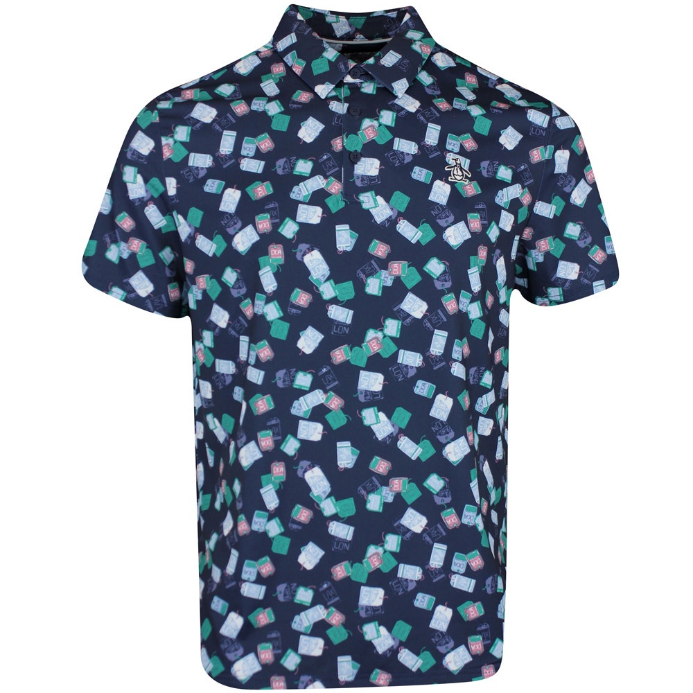 Original Penguin Golf Shirt - Tour Course Polo - Black Iris SS24