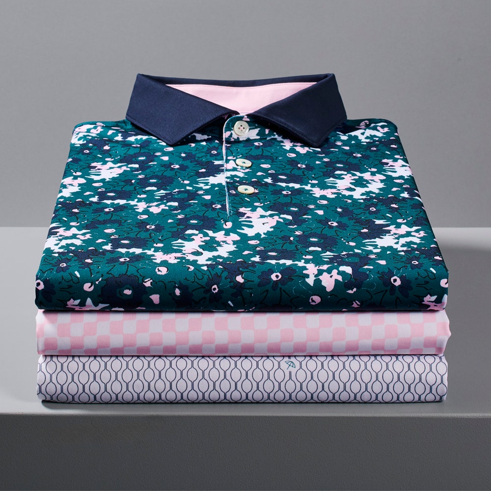 PUMA Golf Shirt - AP Floral Polo - Cold Green AW24