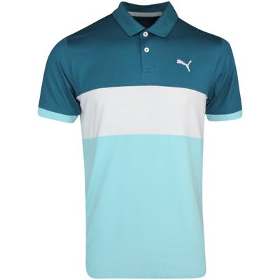 PUMA Golf Shirt - Cloudspun Highway Polo - Blue Coral SS22