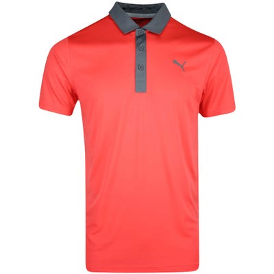 PUMA Golf Shirt - Gamer Polo - Hot Coral SS22