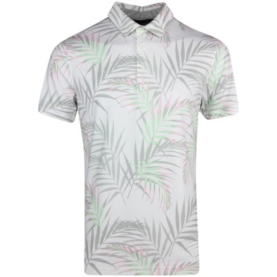 PUMA Golf Shirt - Cloudspun Palm Leaf Polo - White PS23