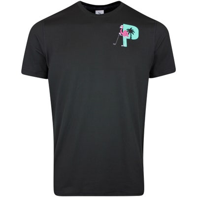 PUMA Golf Shirt - PTC Graphic Tee - Black AW23
