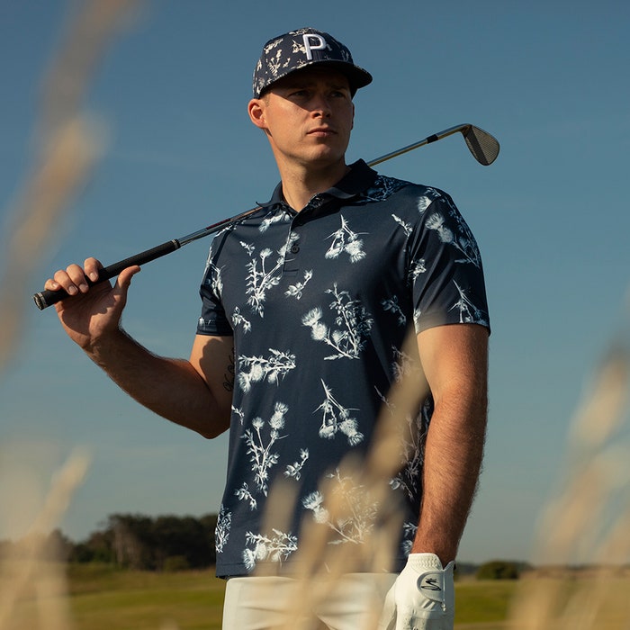 PUMA Golf Shirt - MATTR Lowlands Polo - Navy Blazer AW22