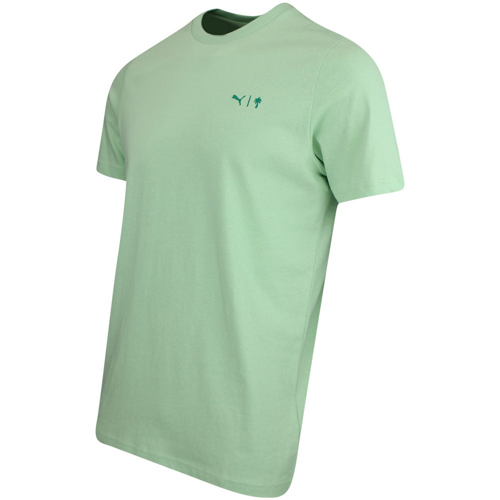 PUMA Golf T Shirt PTC Graphic Tee Light Mint AW23