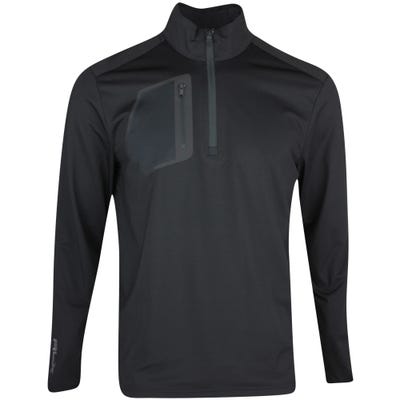RLX Golf Pullover - Brushback Tech Jersey - Black SS22