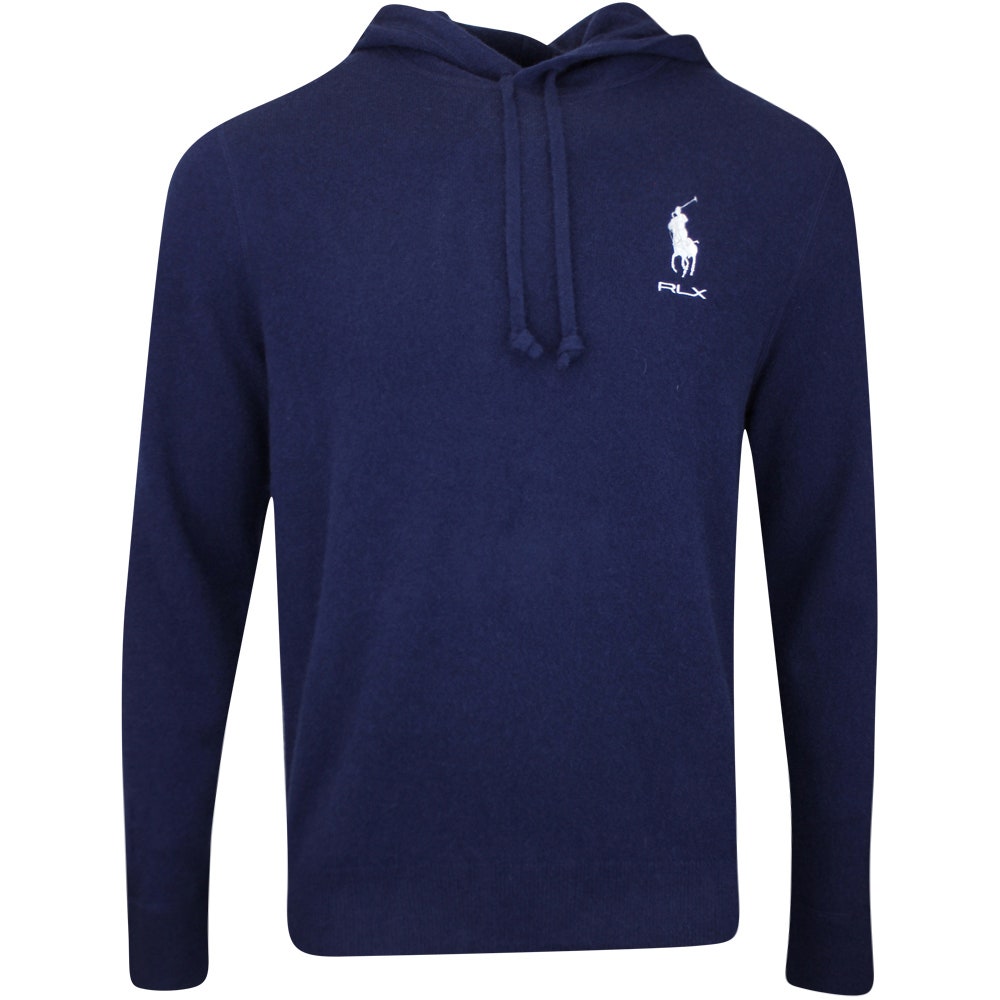 RLX Golf Jumper - Bear Logo Coolmax Crew Neck - POLO Black SS24