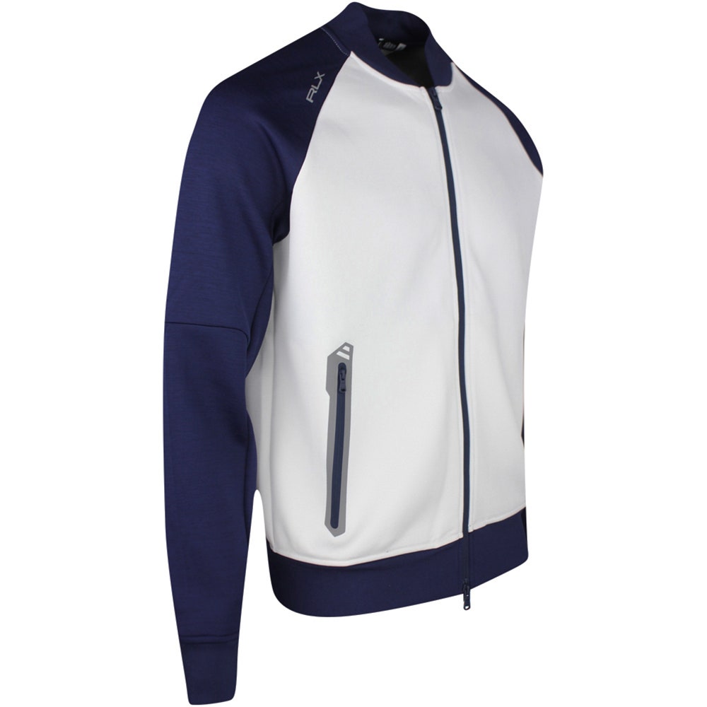 RLX Golf Jacket - Double Knit Bomber FZ - Ceramic White SS24