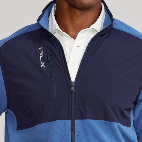 RLX Golf Jacket - Icon Fleece Hybrid - Bastille Blue FA21