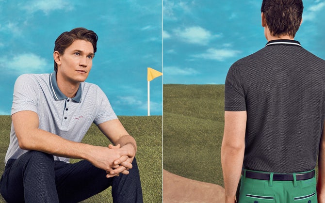 Ted Baker Golf Shirts | Statement Polos for Spring 2017