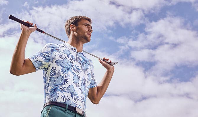 Ted Baker Golf Polos Printed Shirt Styles for Fall 2017