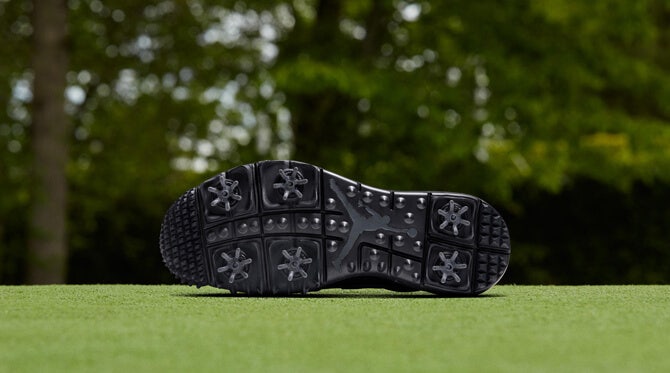 Black-Air-Jordan-Golf-Shoes-AJ1-Premium-Sole