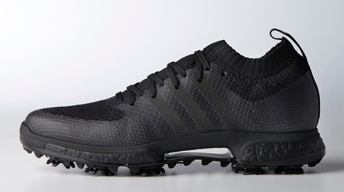 Adidas-Triple-Black-Boost-Golf-Shoes-Knit