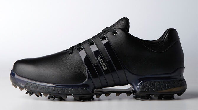 Adidas-Triple-Black-Boost-Golf-Shoes-Leather