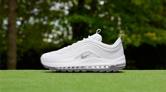 Nike Air Max 97 Golf Shoes | Triple White 2020