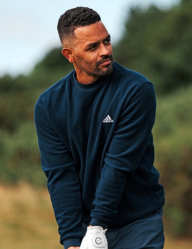 adidas Crew Neck Golf Sweaters Navy