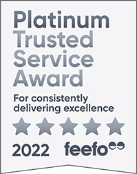 Golfposer Feefo Trusted Platinum Service Review Badge