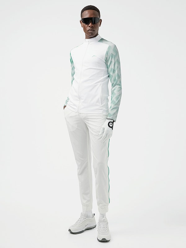 J Lindeberg High Summer 3D Sleeves White Jacket Mid Layer