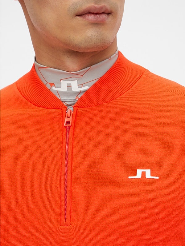 J Lindeberg Golf Jumper Bevin Lava Orange