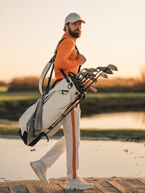 J Lindeberg Golf Apparel Lava Orange