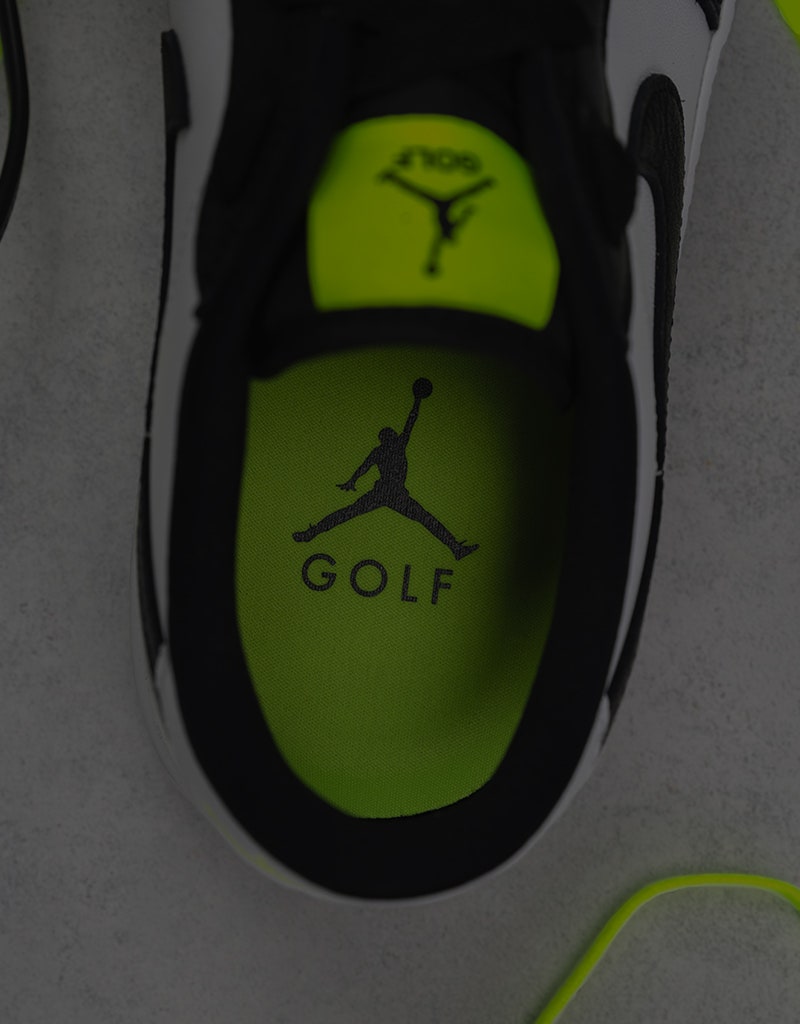 Nike Air Jordan 1 Low Golf Shoes Black Volt