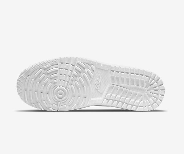 Nike Air Jordan 1 Golf Shoe Outsole Triple White Pattern