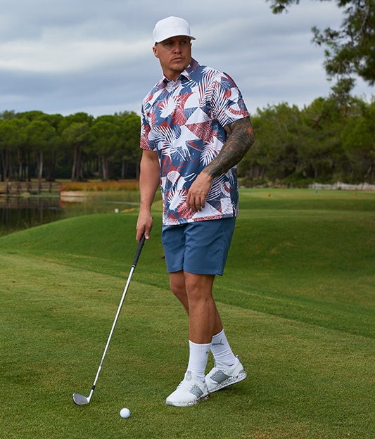 PUMA Golf Apparel Red White Navy