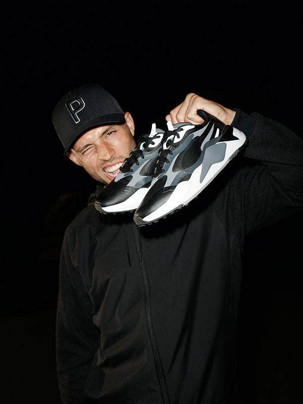 PUMA RS-G Golf Shoes Black Campaign