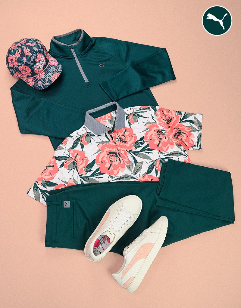PUMA Golf Masters Georgia Peach Outfit