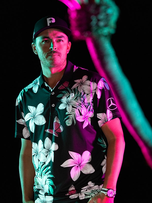 Rickie Fowler Dell Match Play Floral Polo Black