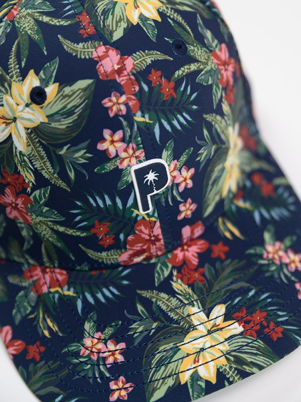 Rickie Fowler Floral Printed Golf Cap PUMA Palm Tree Crew