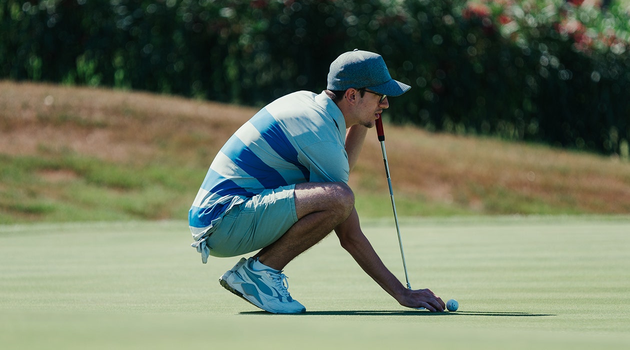 Marius Guardiola Plays Golf with Pep PUMA Shoes