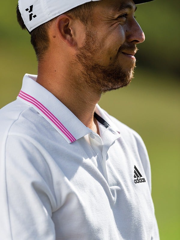 adidas Go To Pique Polo Shirt White Pink