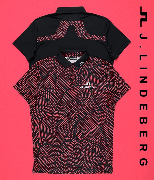 J Lindeberg Azalea Print KV Polo Shirts