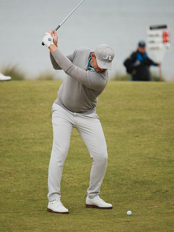 Matt Wallace JL J Lindeberg Grey Kian Golf Jumper