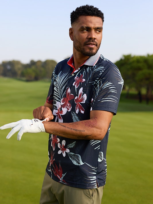 PUMA Golf Mattr Luau Polos Rickie Fowler